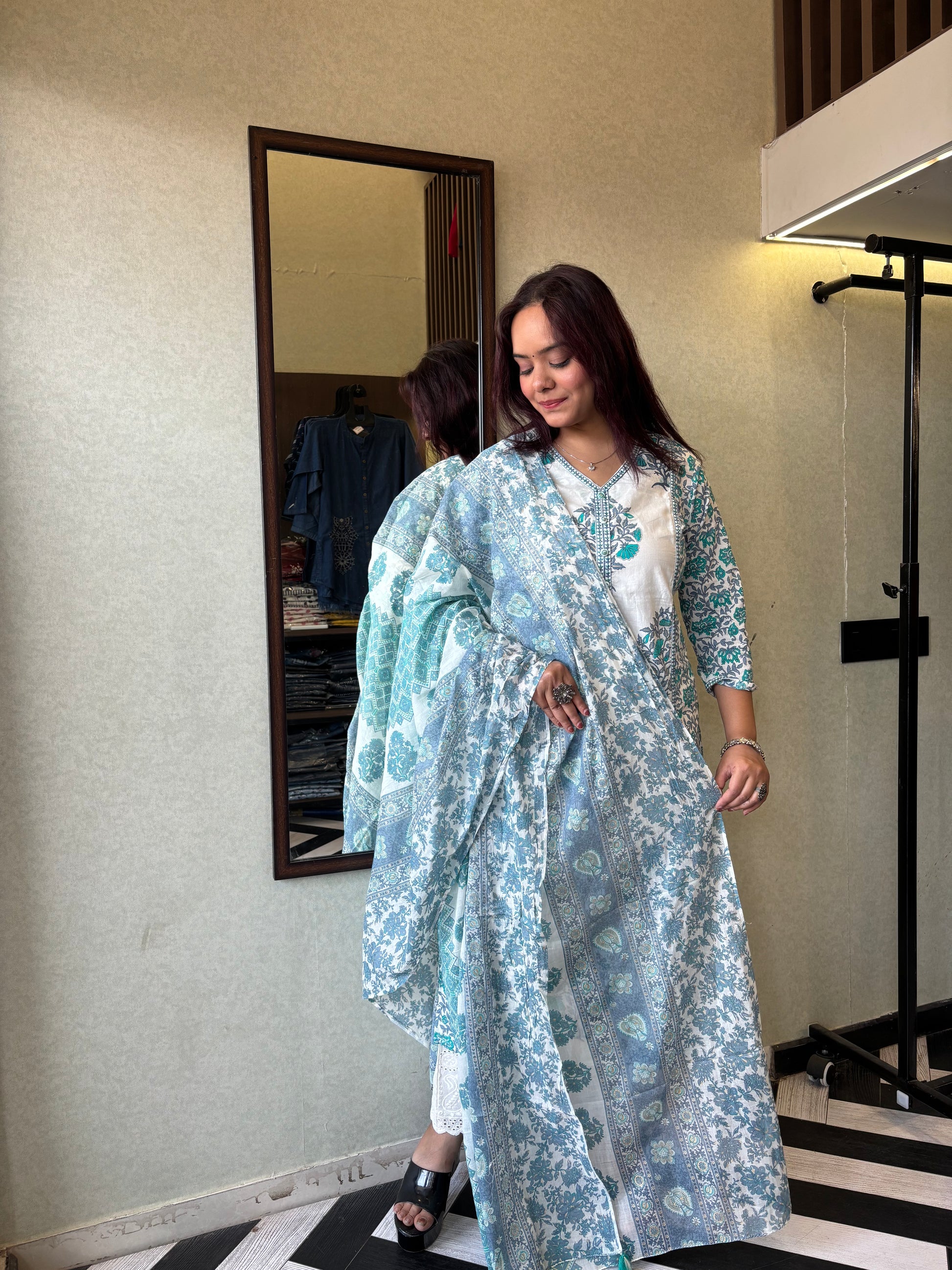 Pure Mull Cotton 3 Piece Cotton Set