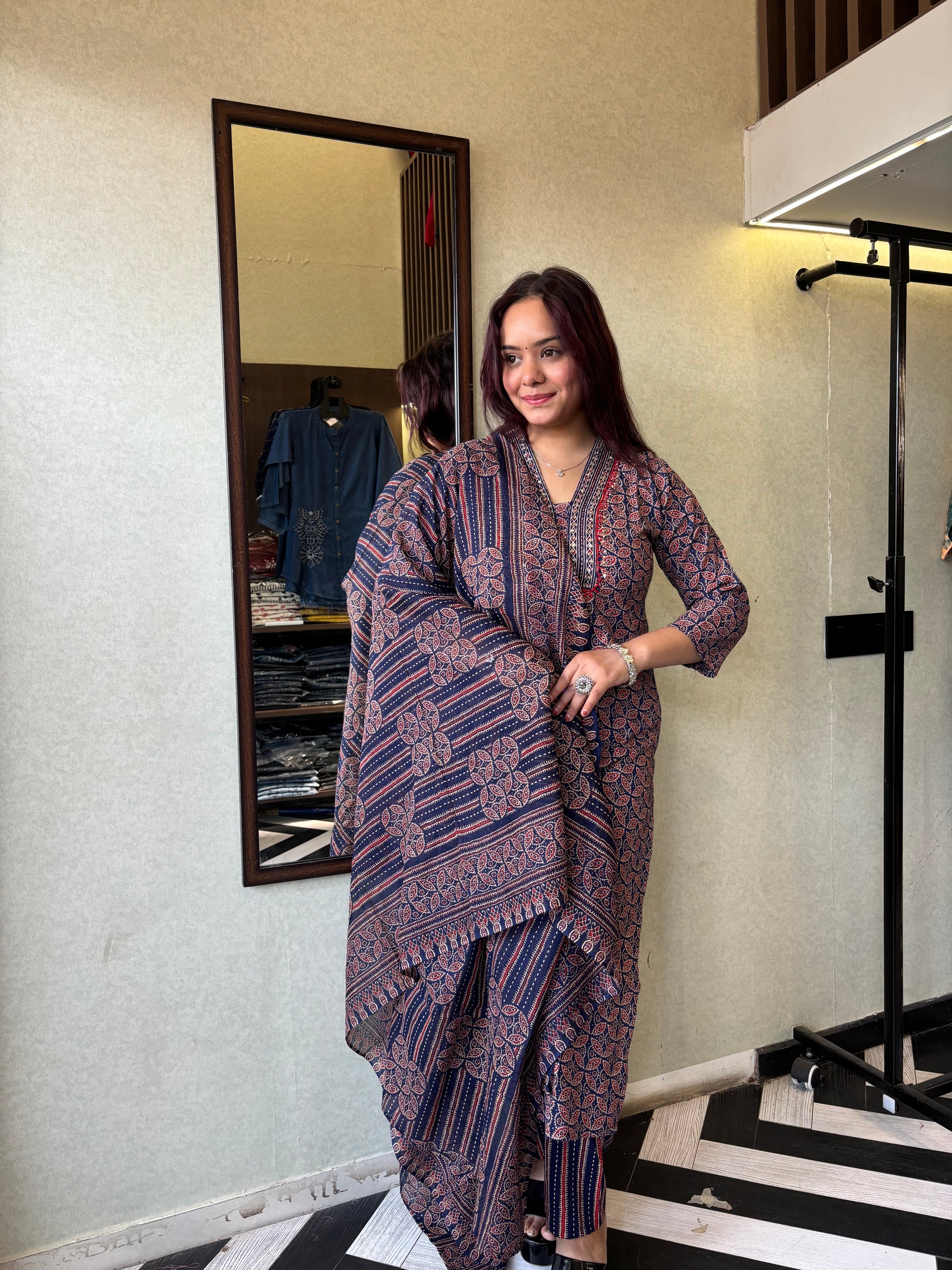 Pure Mull Cotton 3 Piece Cotton Set