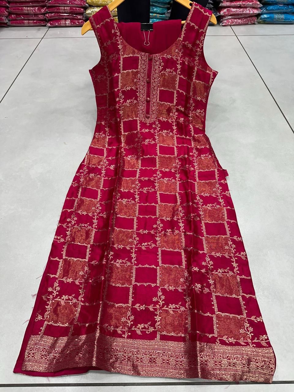 Pure Silk 3 Piece Kurti Set