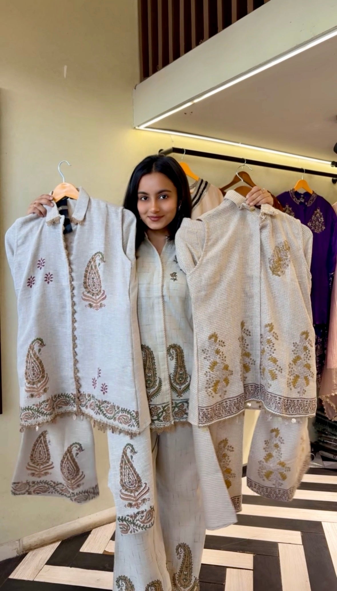 Image of Pure Jute Cotton 2 Piece Set