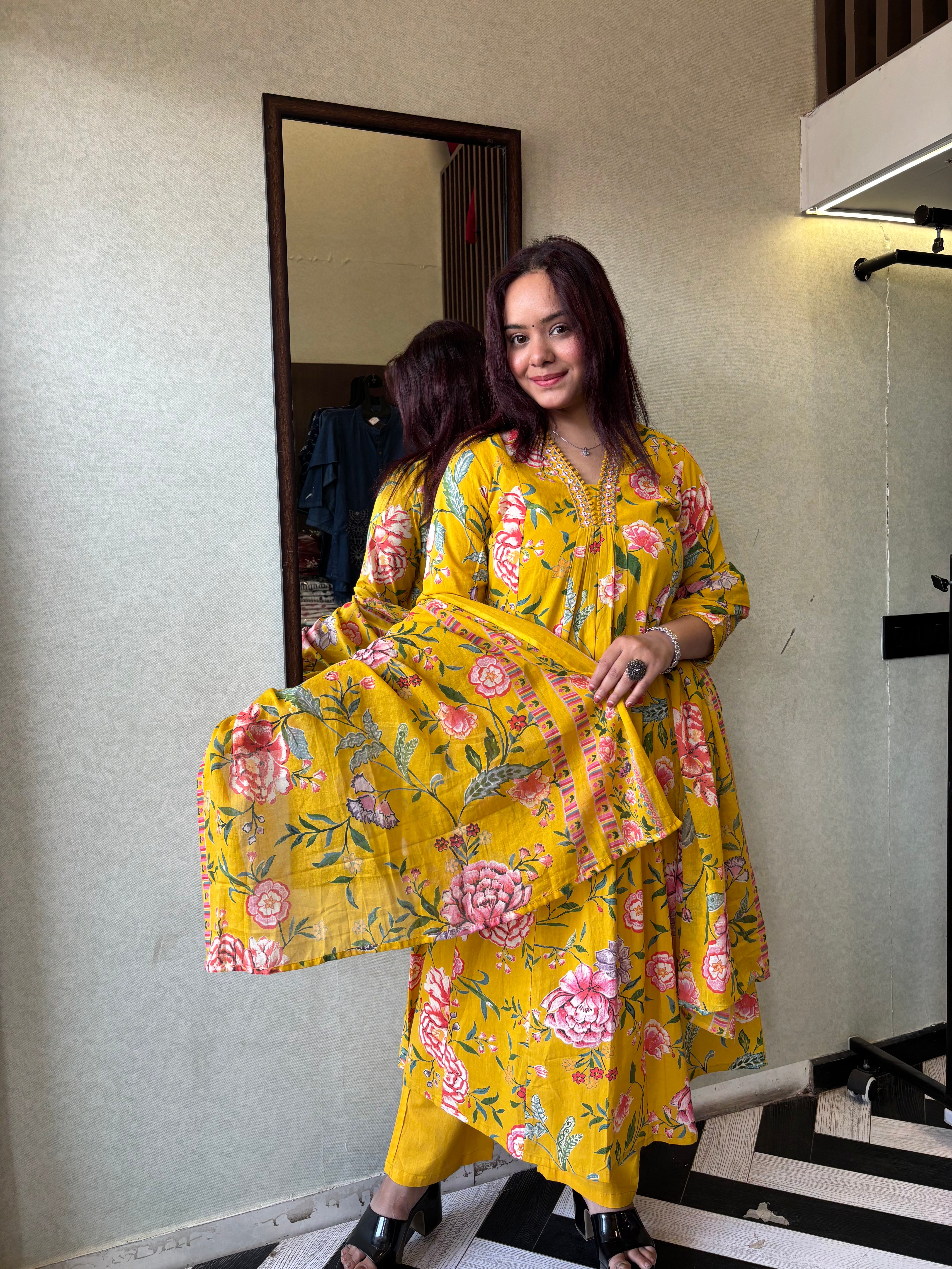 Pure Mull Cotton 3 Piece Cotton Set