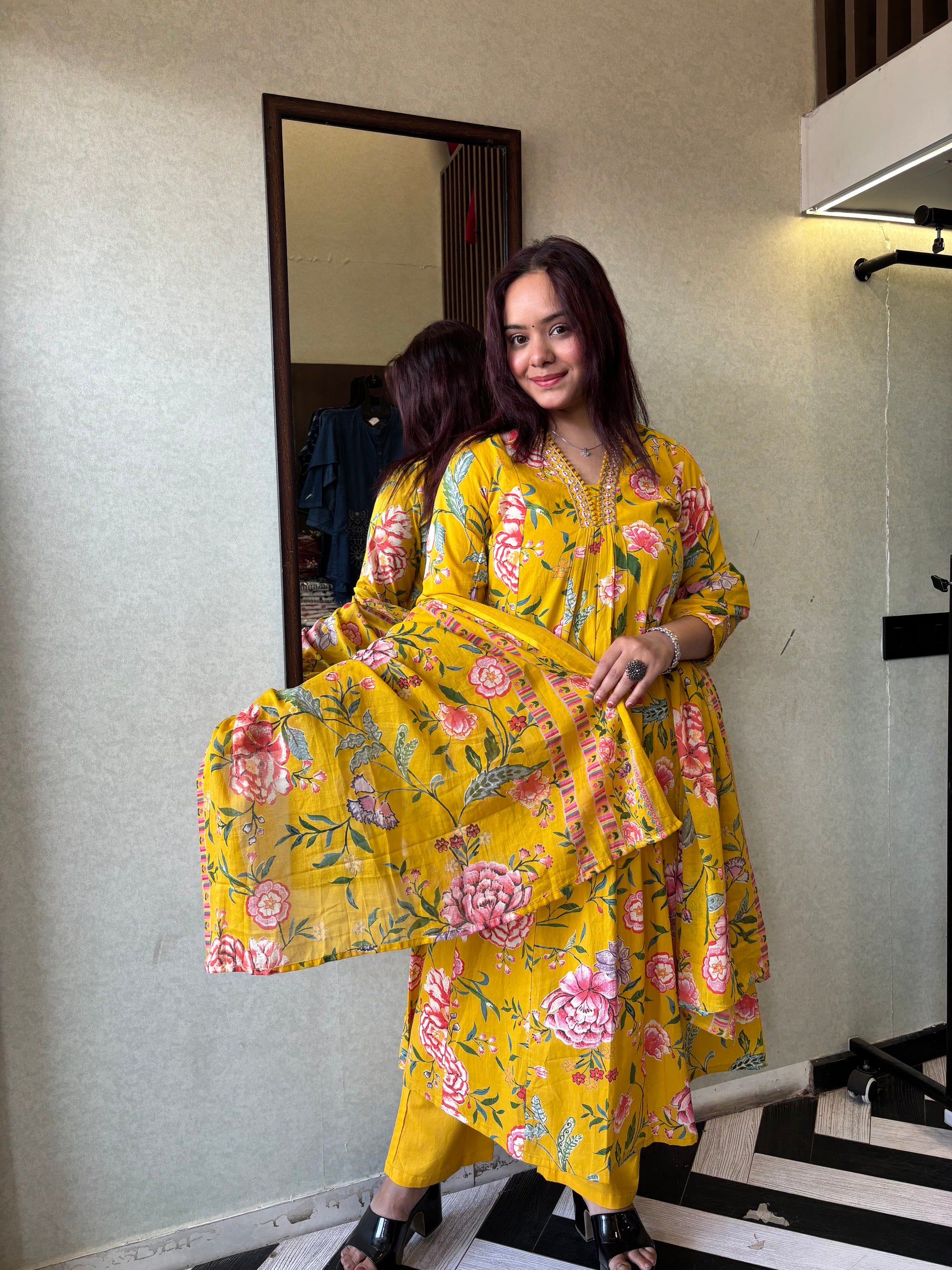 Pure Mull Cotton 3 Piece Cotton Set