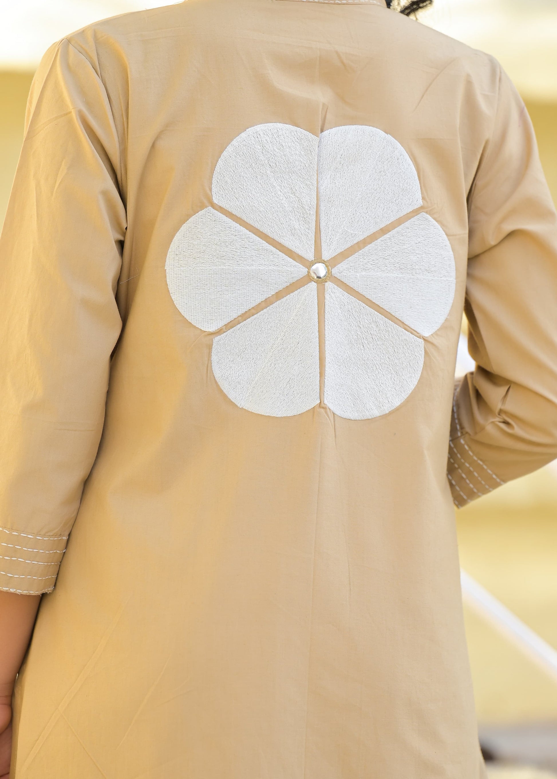 Pure Cotton 2 Piece Set with Orignal Mirror Hand work