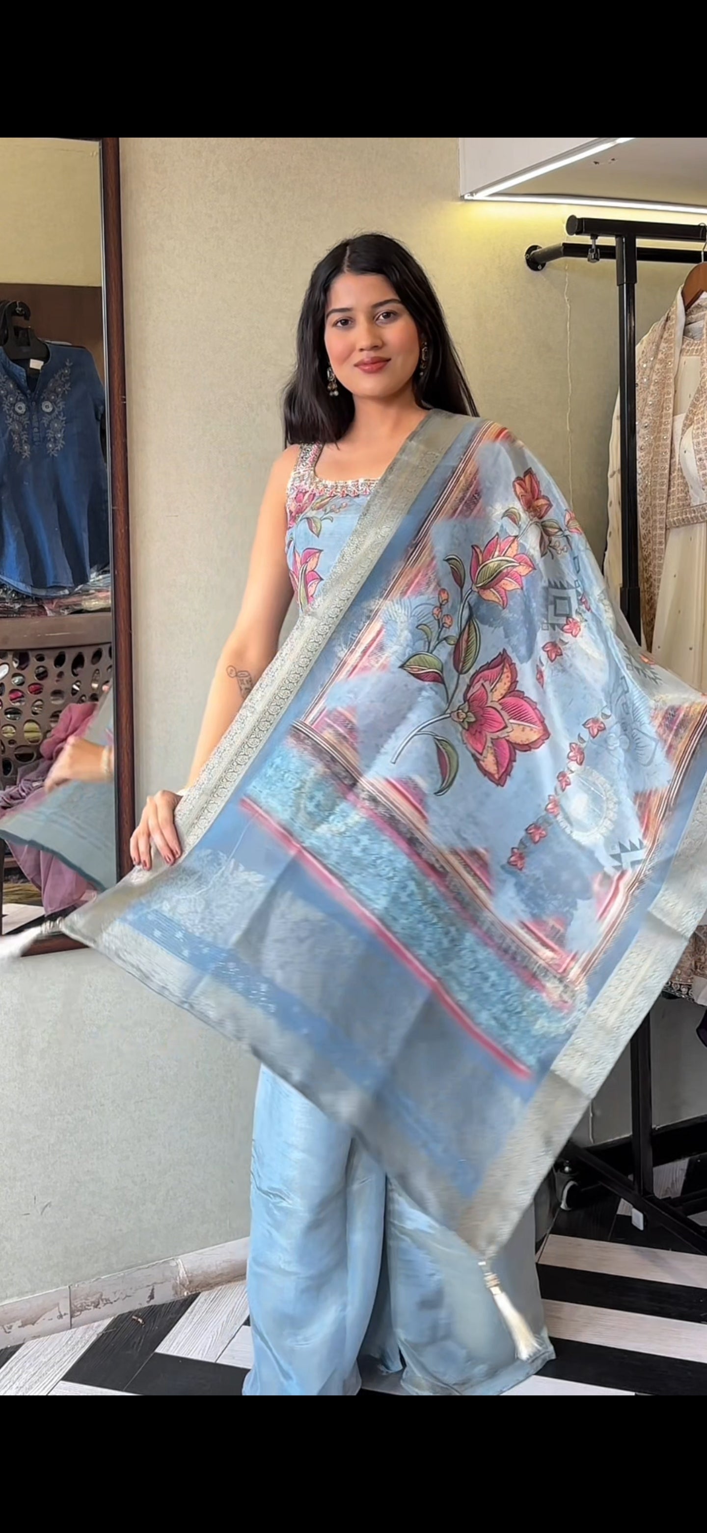 Pure Shimmer Tissue Fabric 3 Piece Set