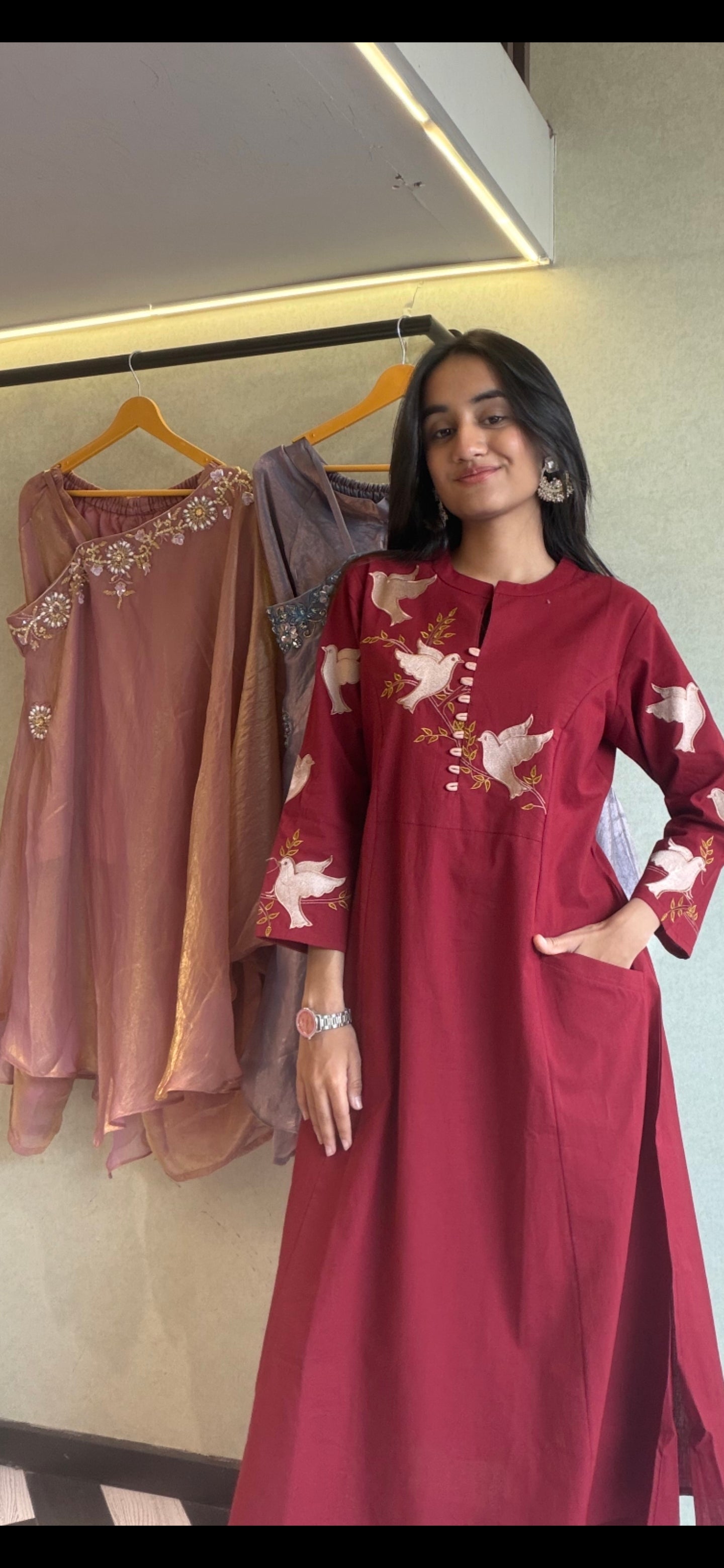 Pure Cotton 2 Piece Embroidery Set