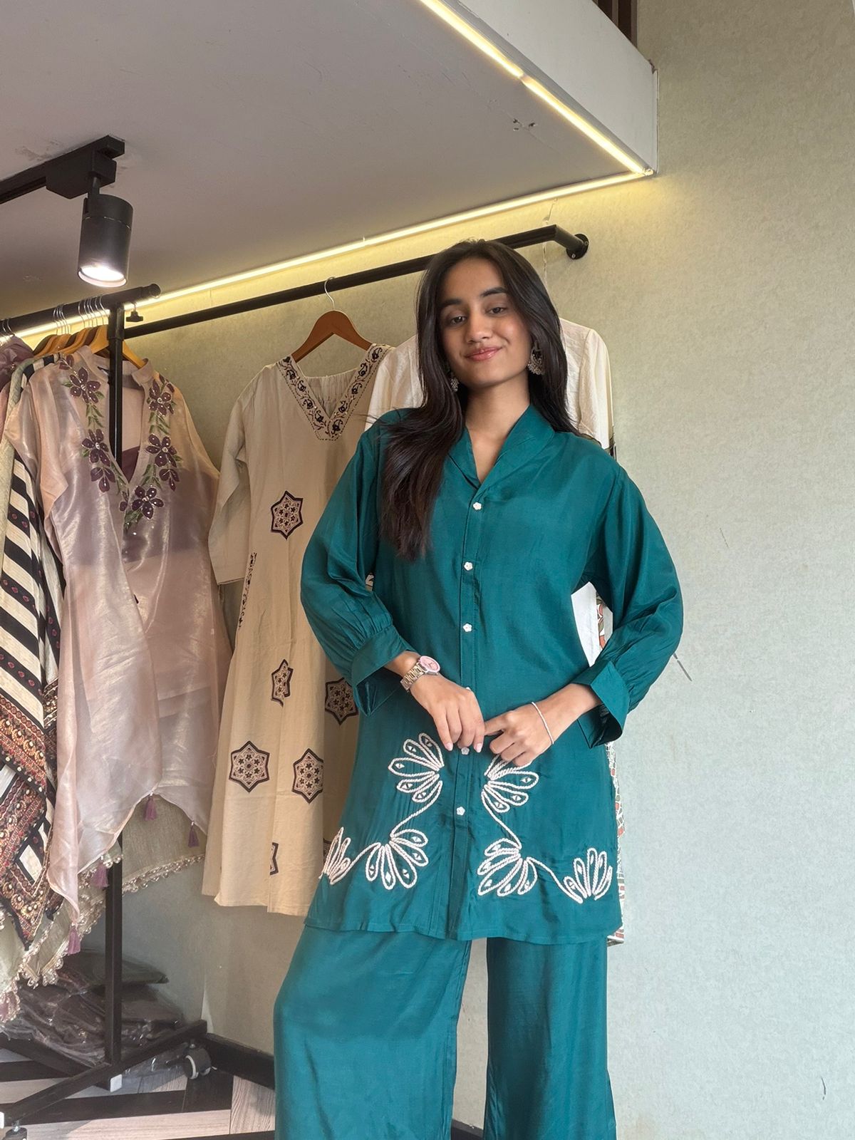 Pure Rayon 2 Piece Embroidery Set
