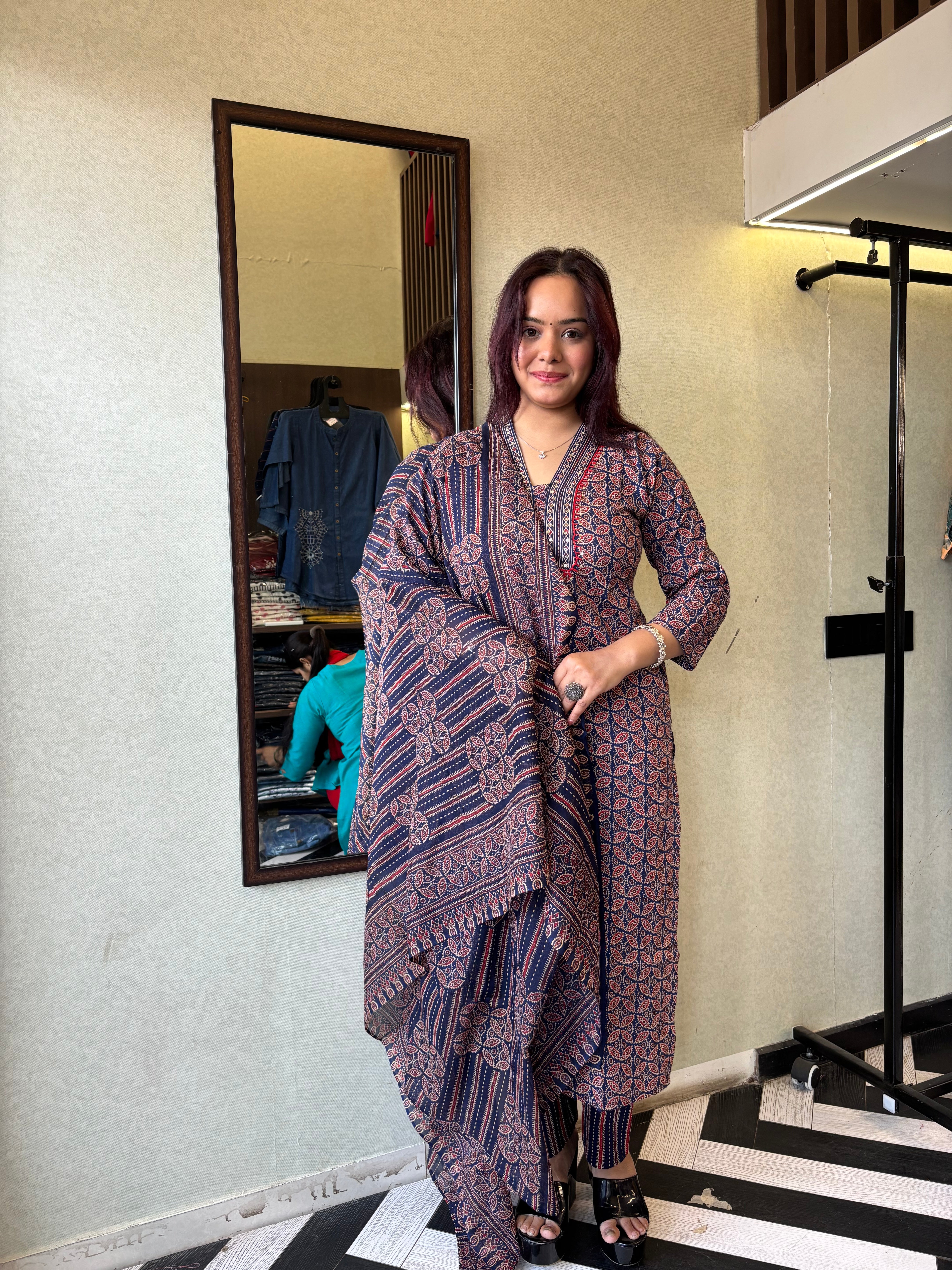 Pure Mull Cotton 3 Piece Cotton Set