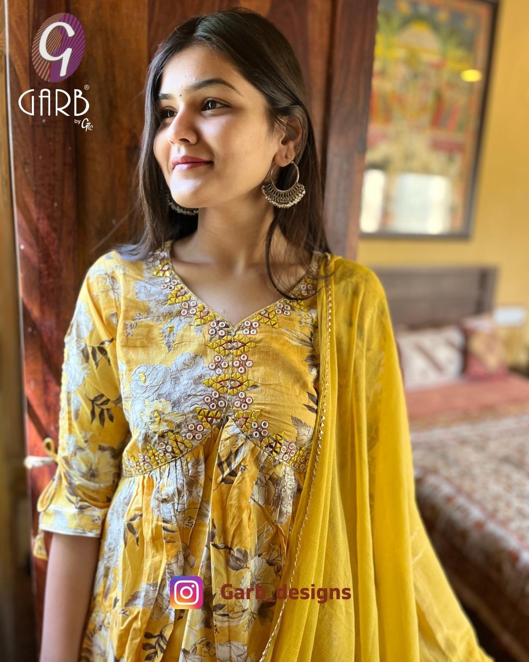 Image of Denim Fabric Blue Kurti - Straight