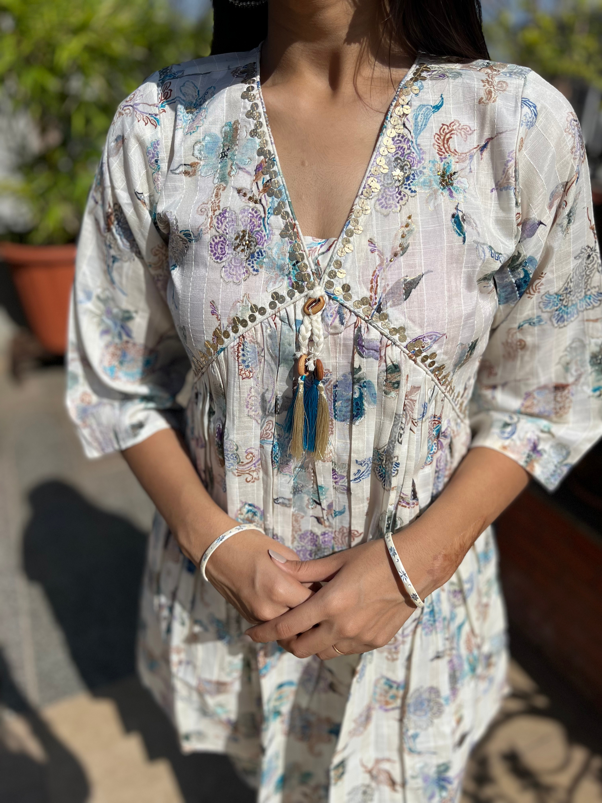 Alia Cut Co-ord Set- Pure Cotton