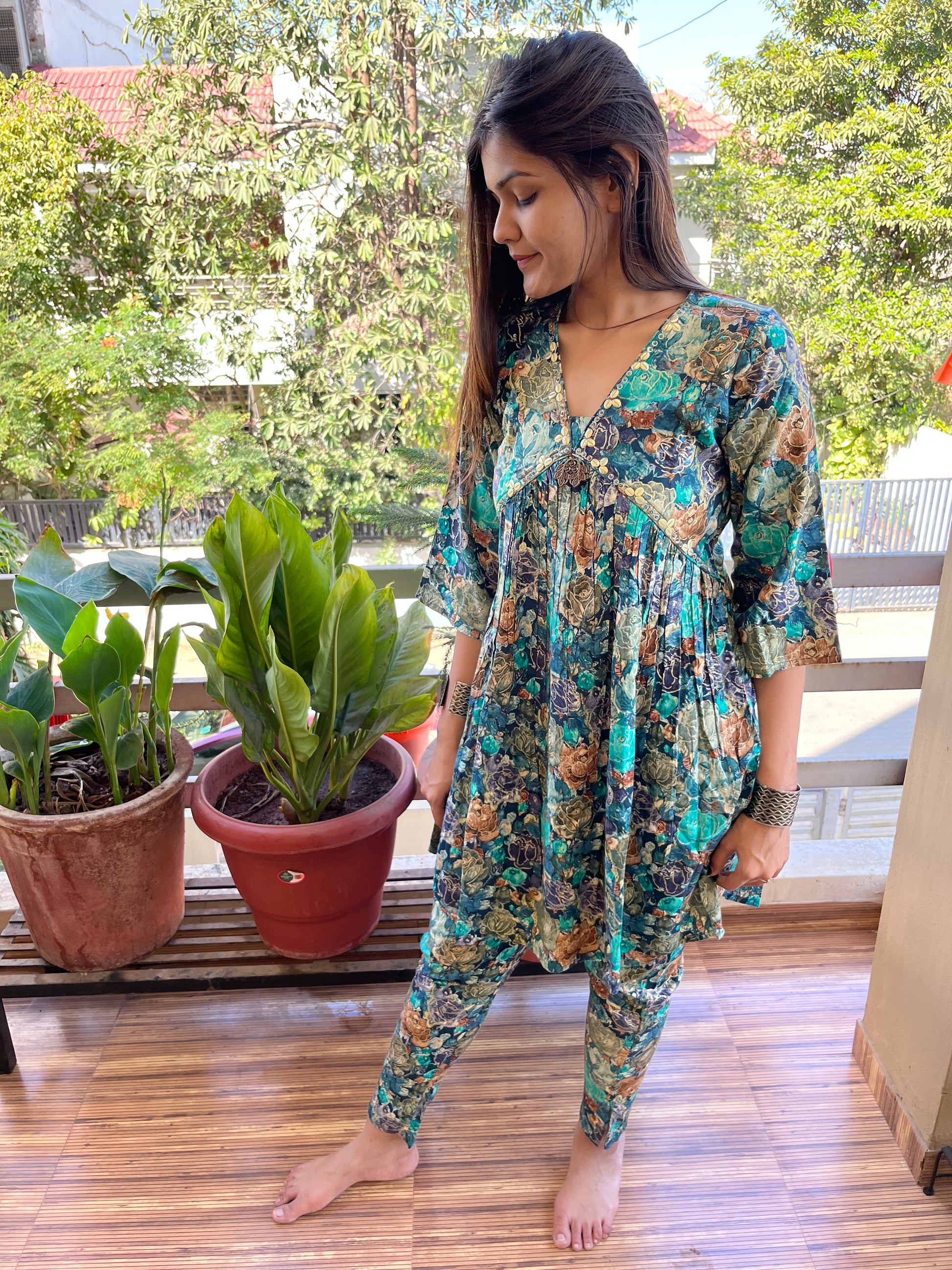 Rayon Alia Cut : Co-ord Set