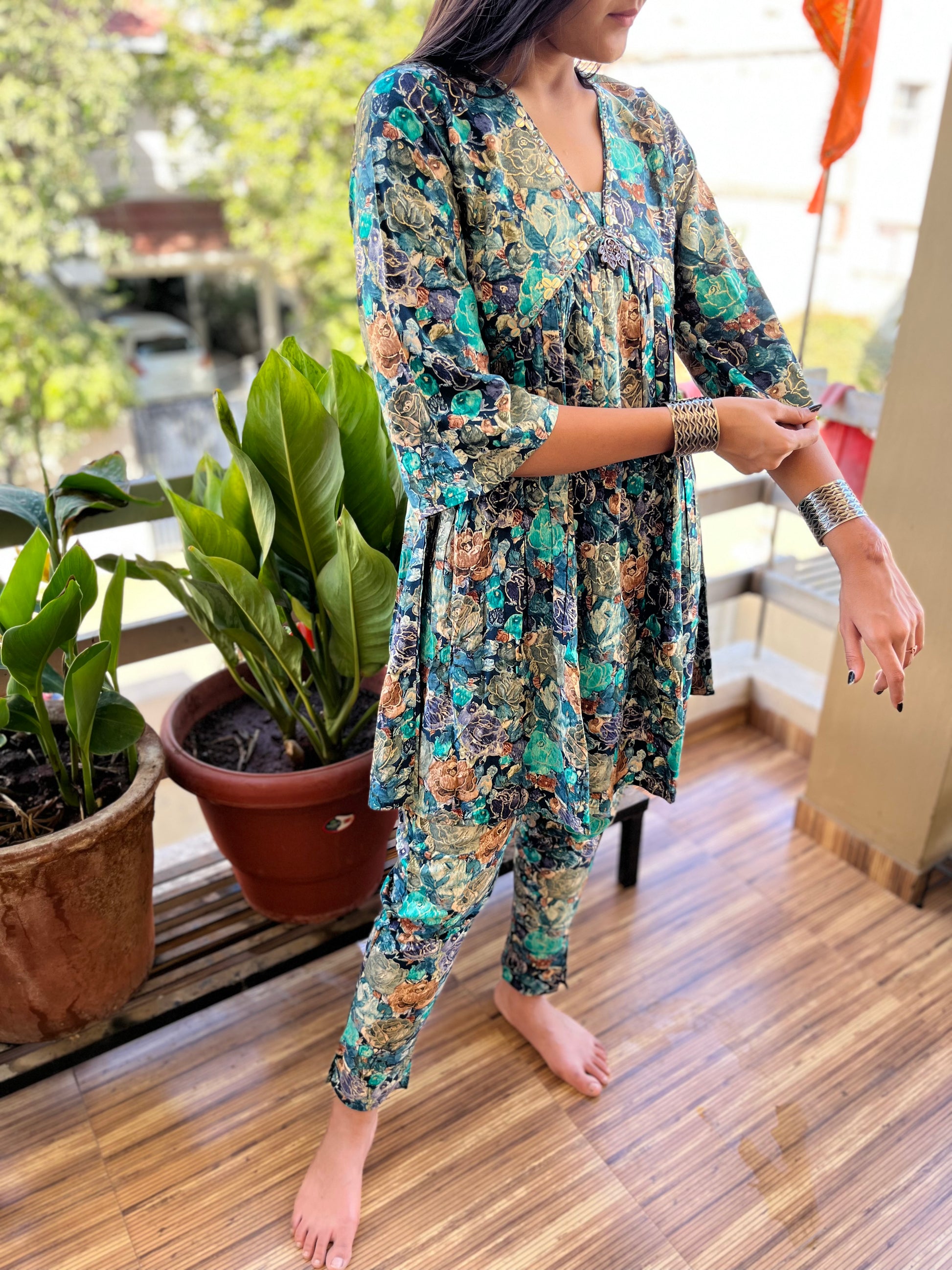 Rayon Alia Cut : Co-ord Set