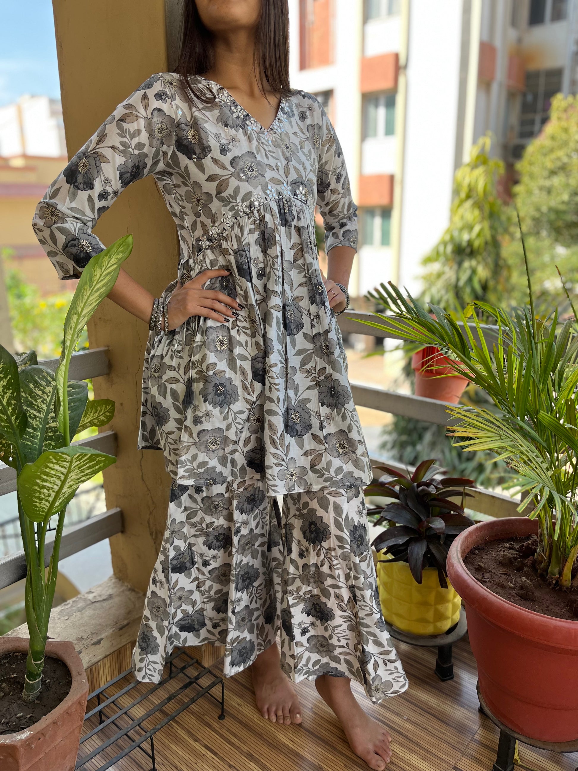 Alia cut White Coord-Set