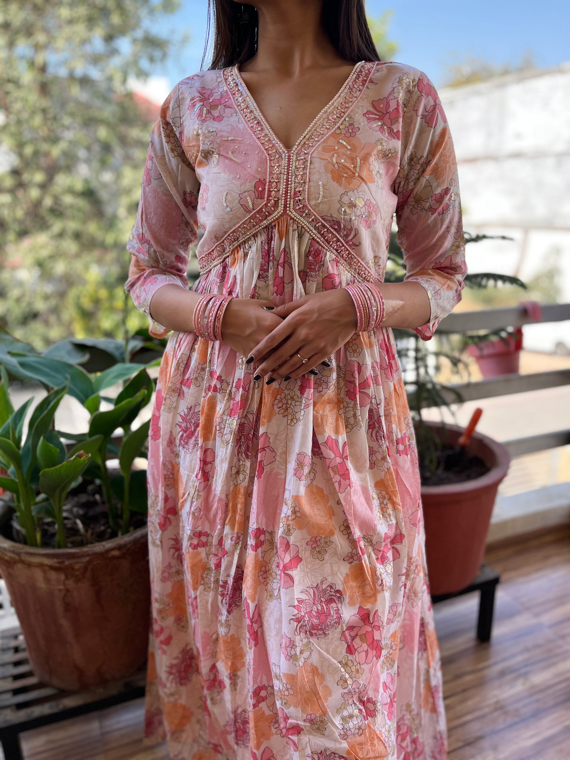 Alia Cut Gown Kurti