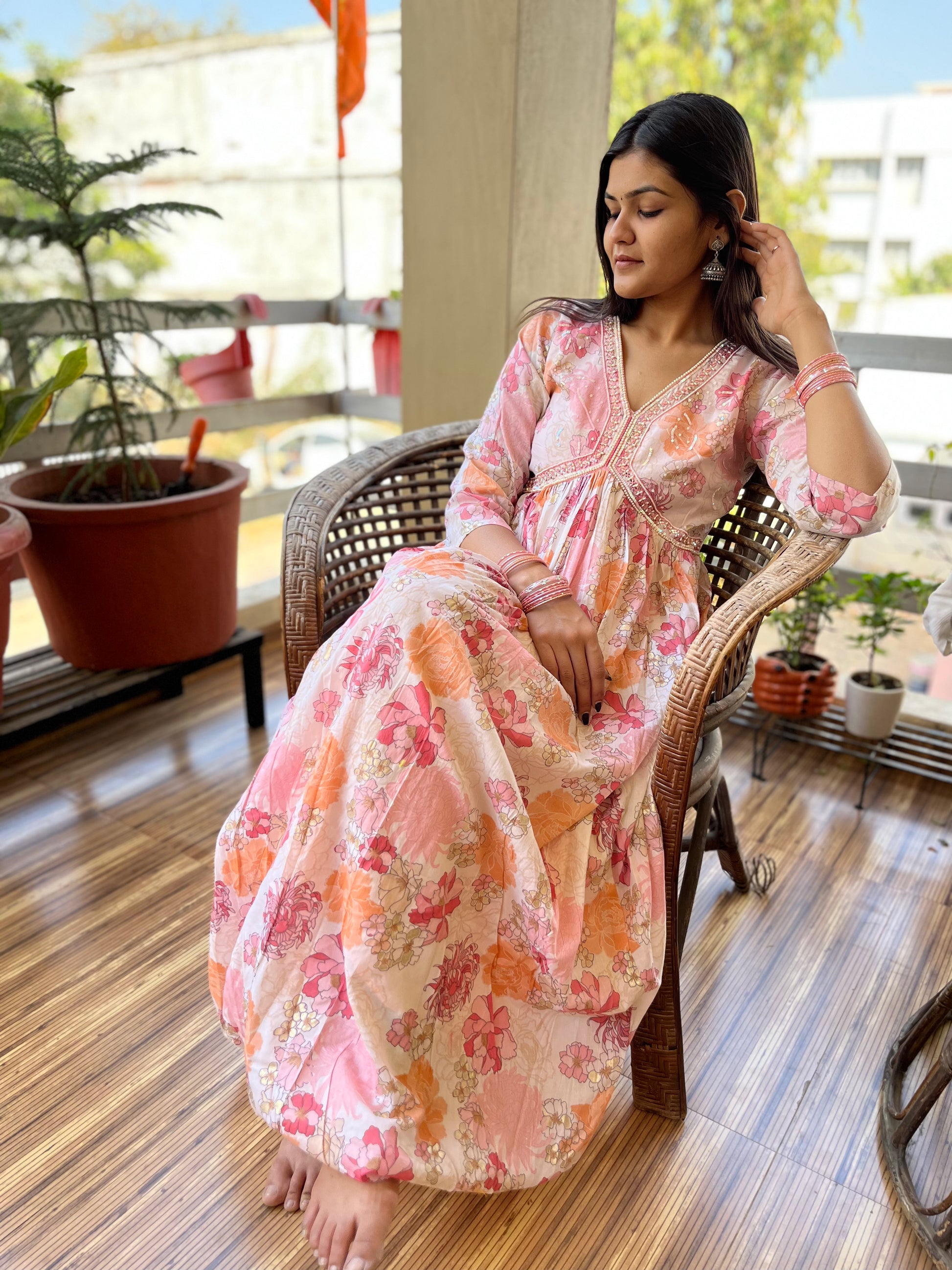 Alia Cut Gown Kurti