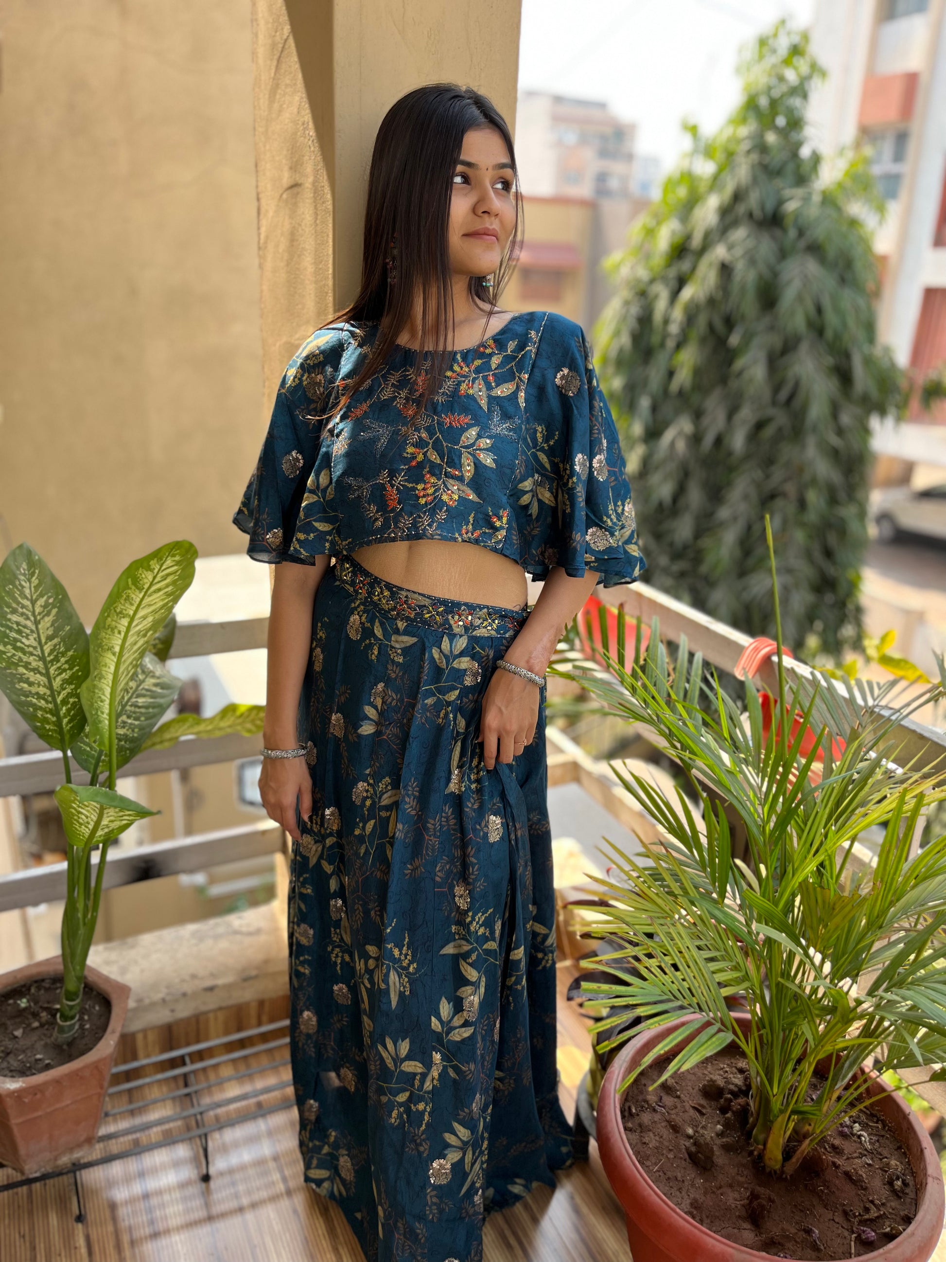 Blue Muslin Coords