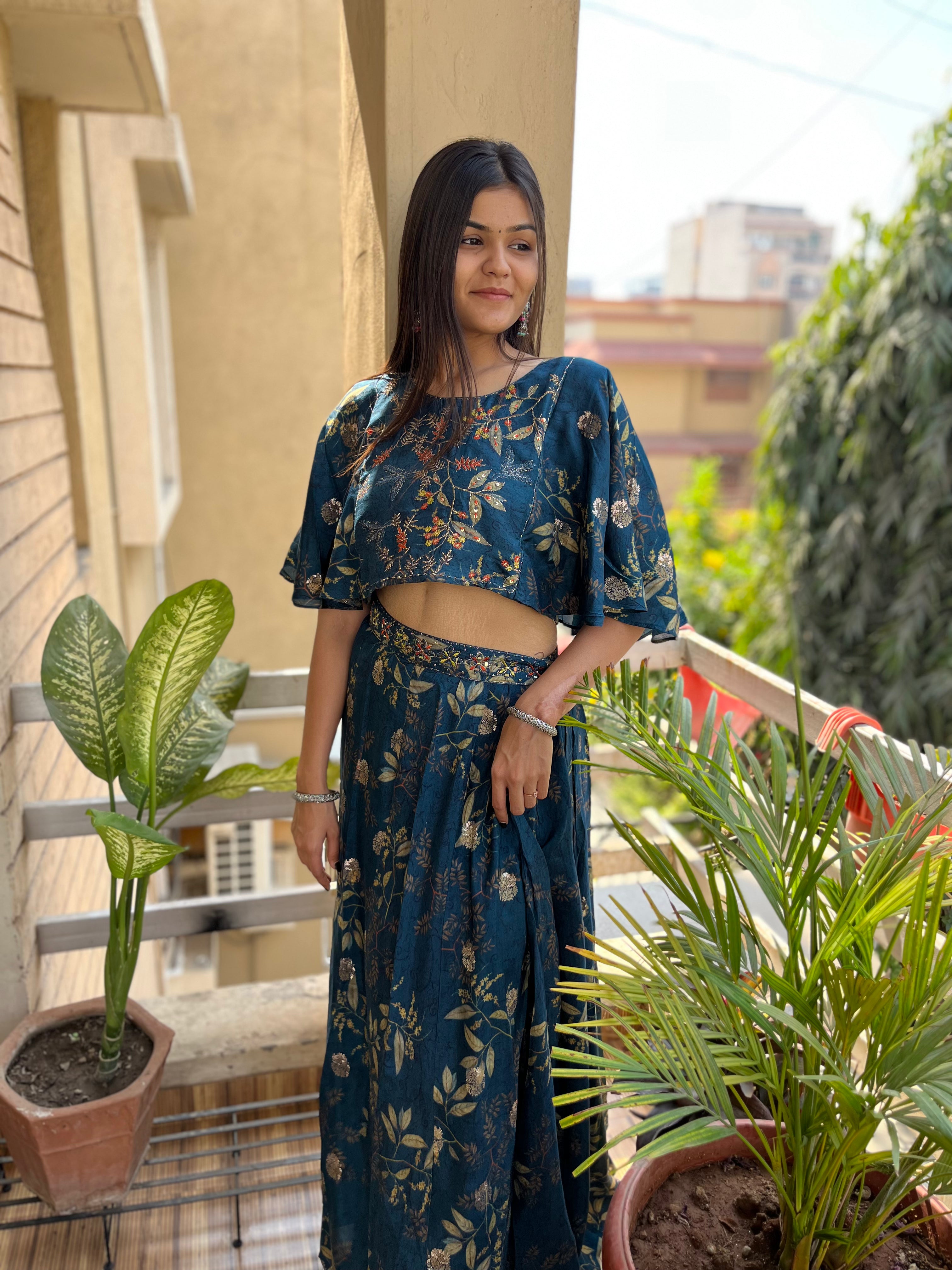 Image of Blue Muslin Coords