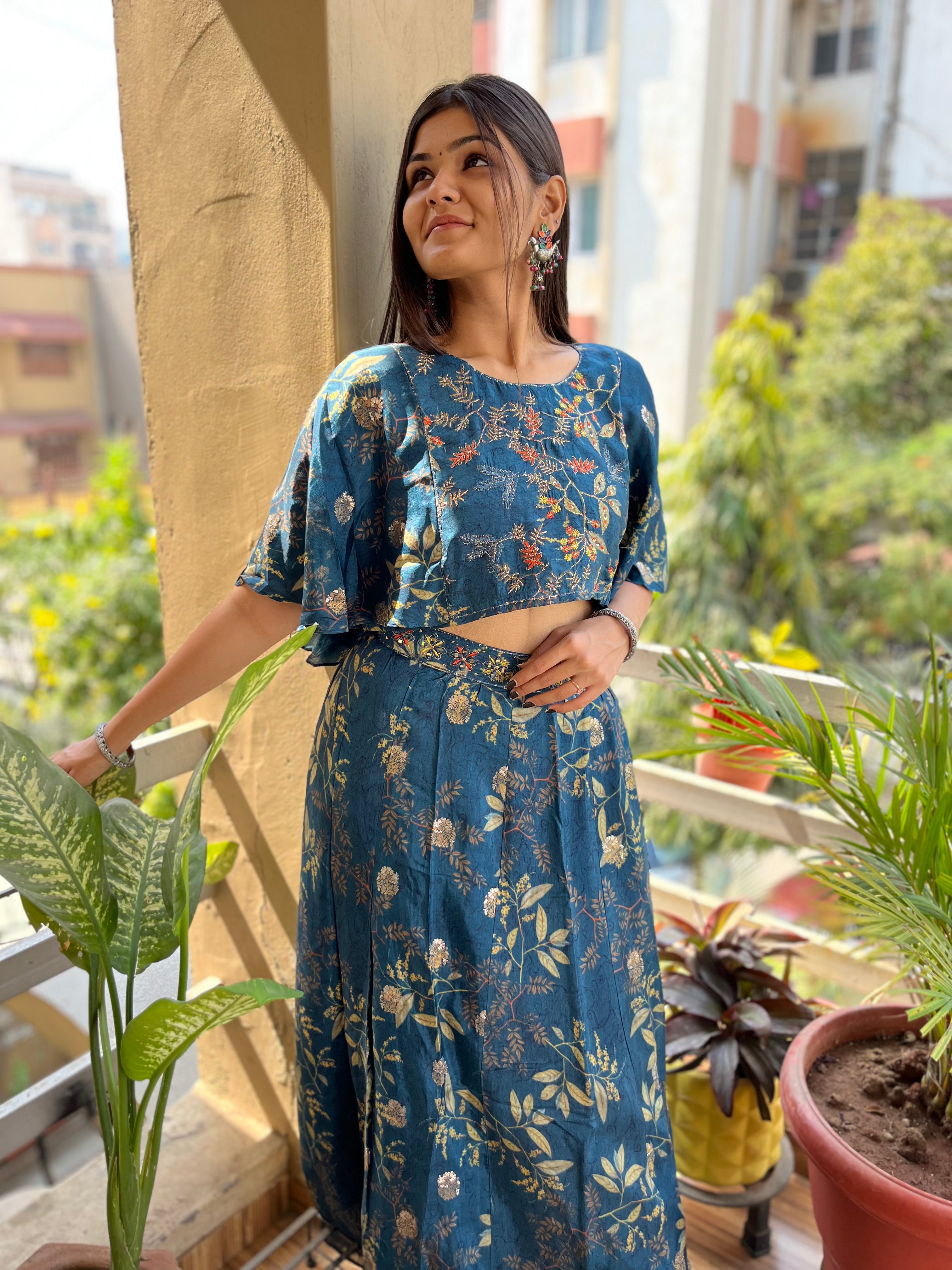 Image of Blue Muslin Coords