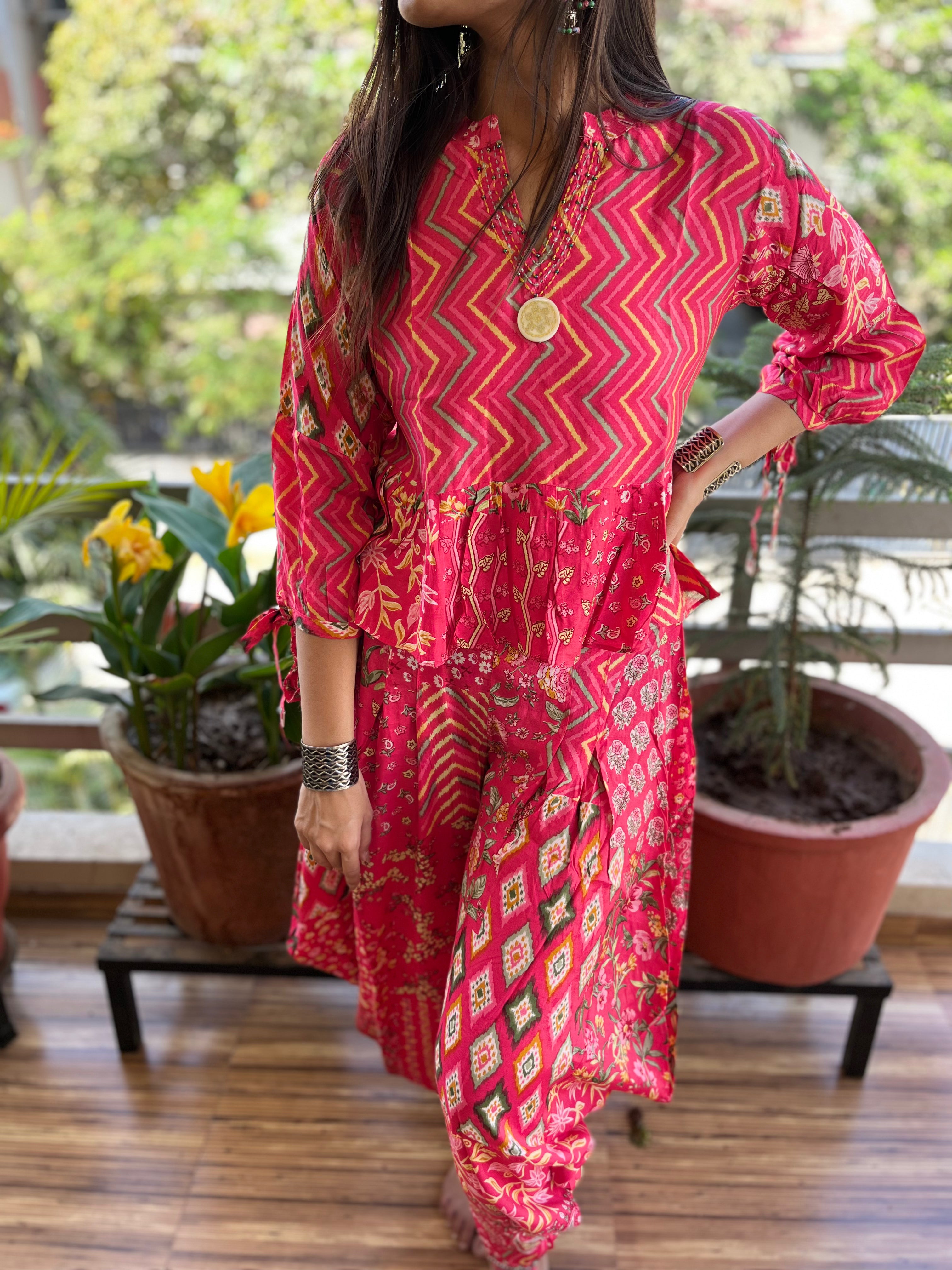 Image of The Tulip Co-ord Set - Red