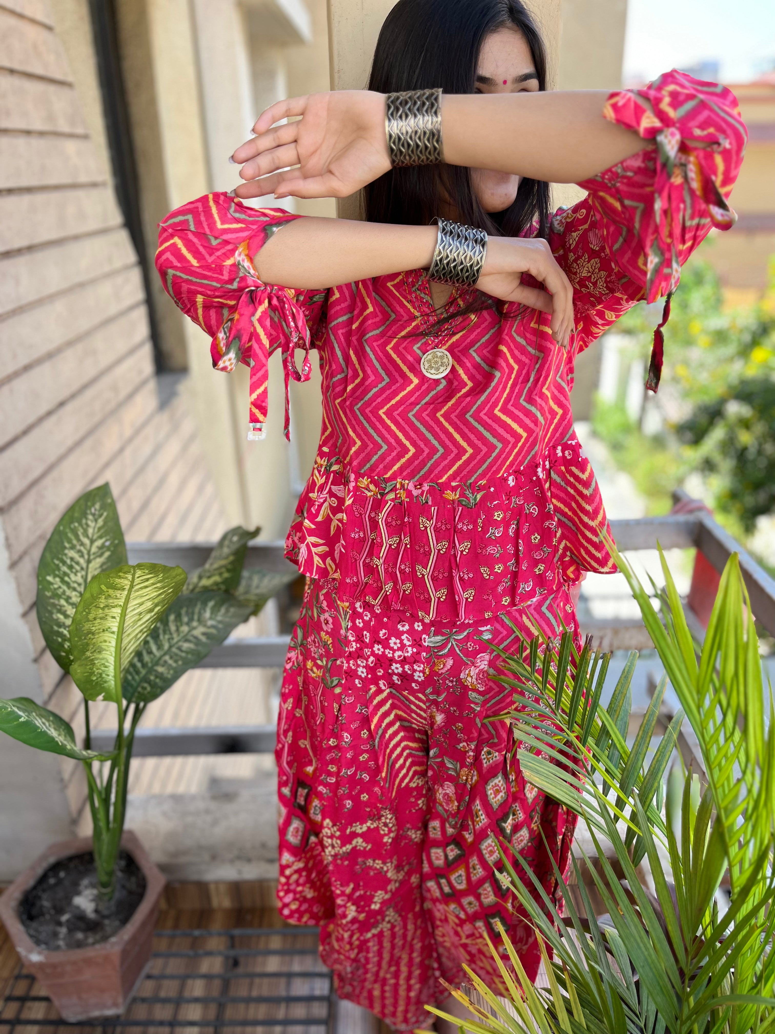 Image of The Tulip Co-ord Set - Red