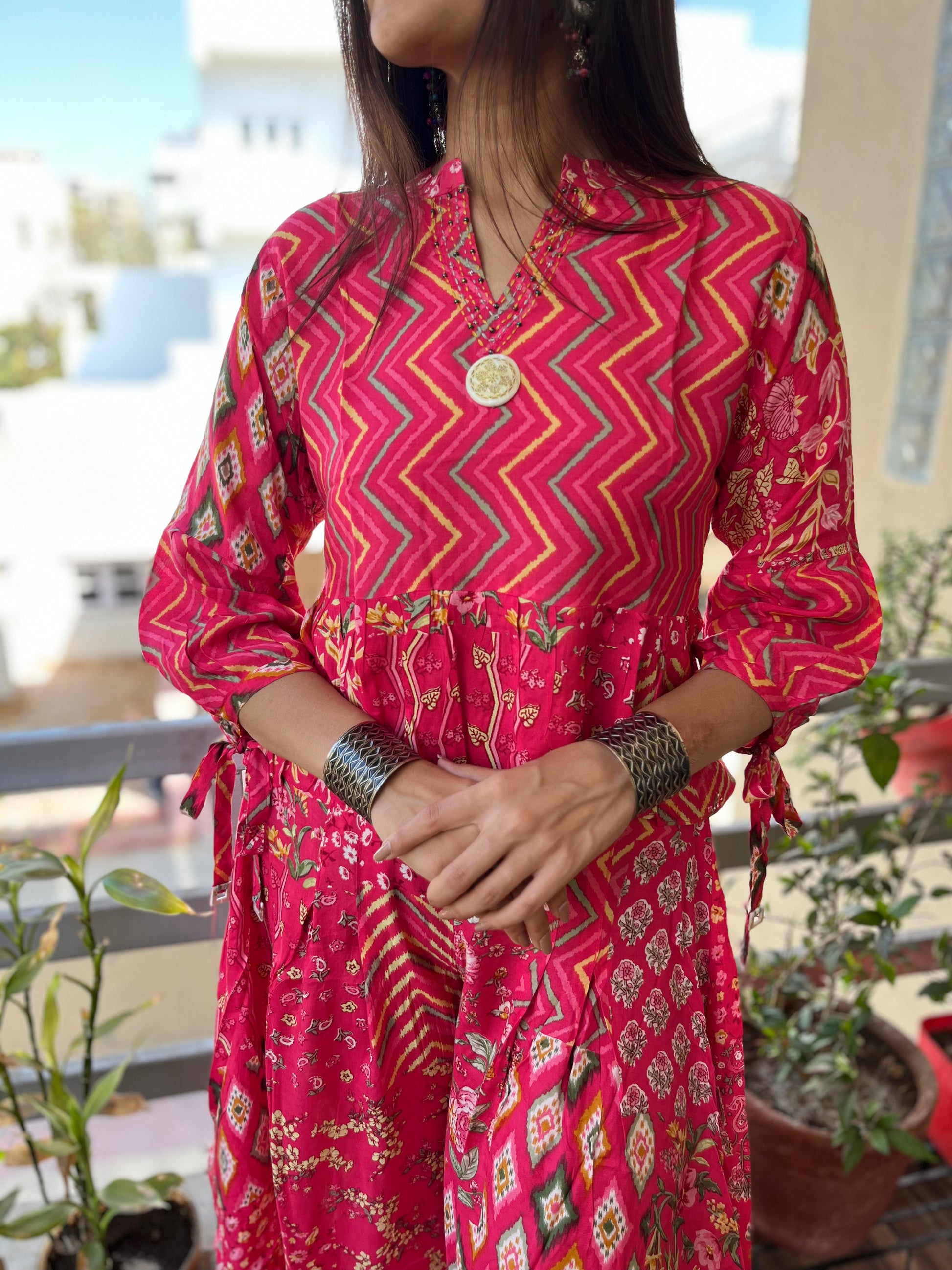 The Tulip Co-ord Set - Red