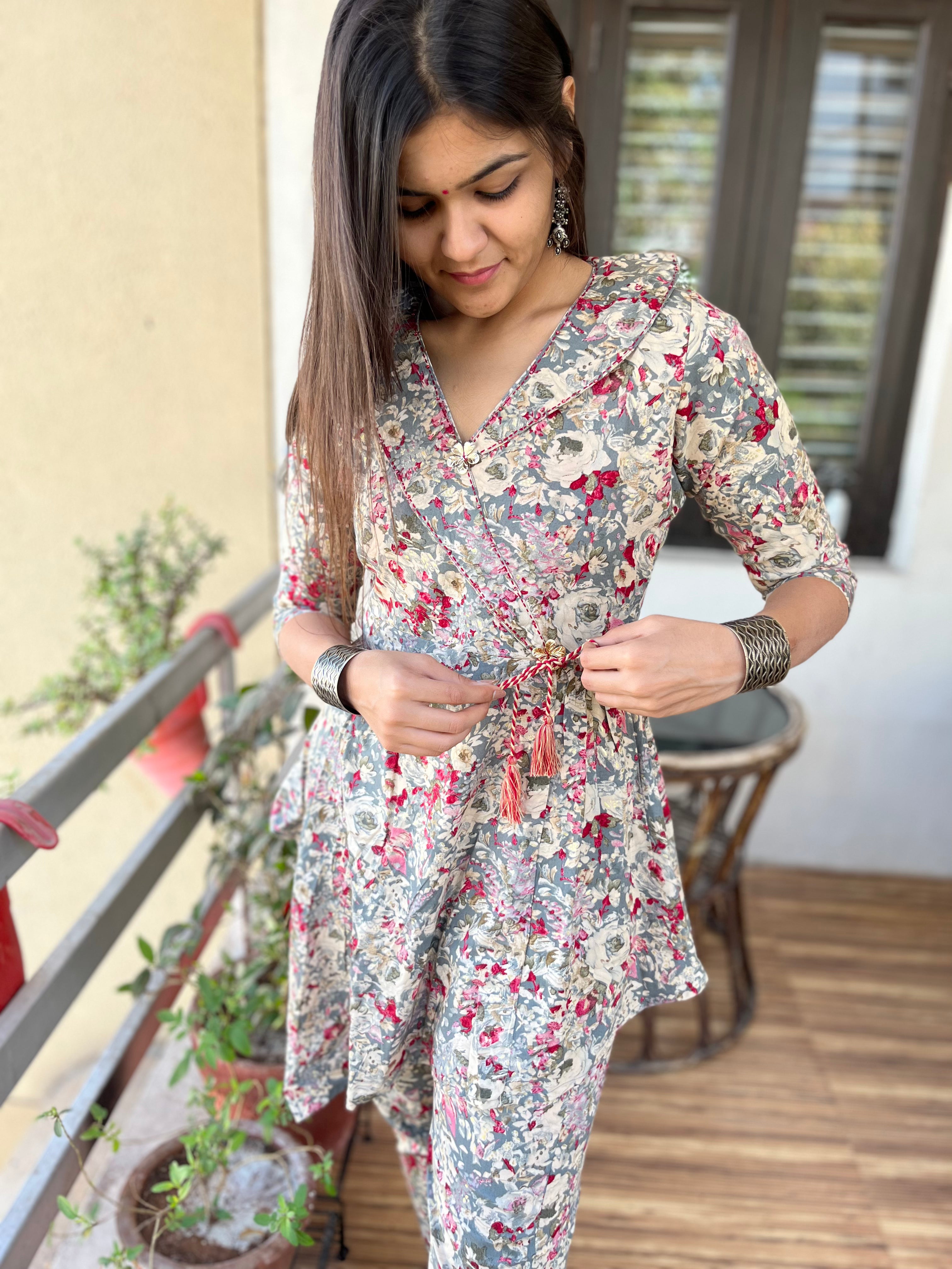 Image of Flower Print Co-ord Set - White