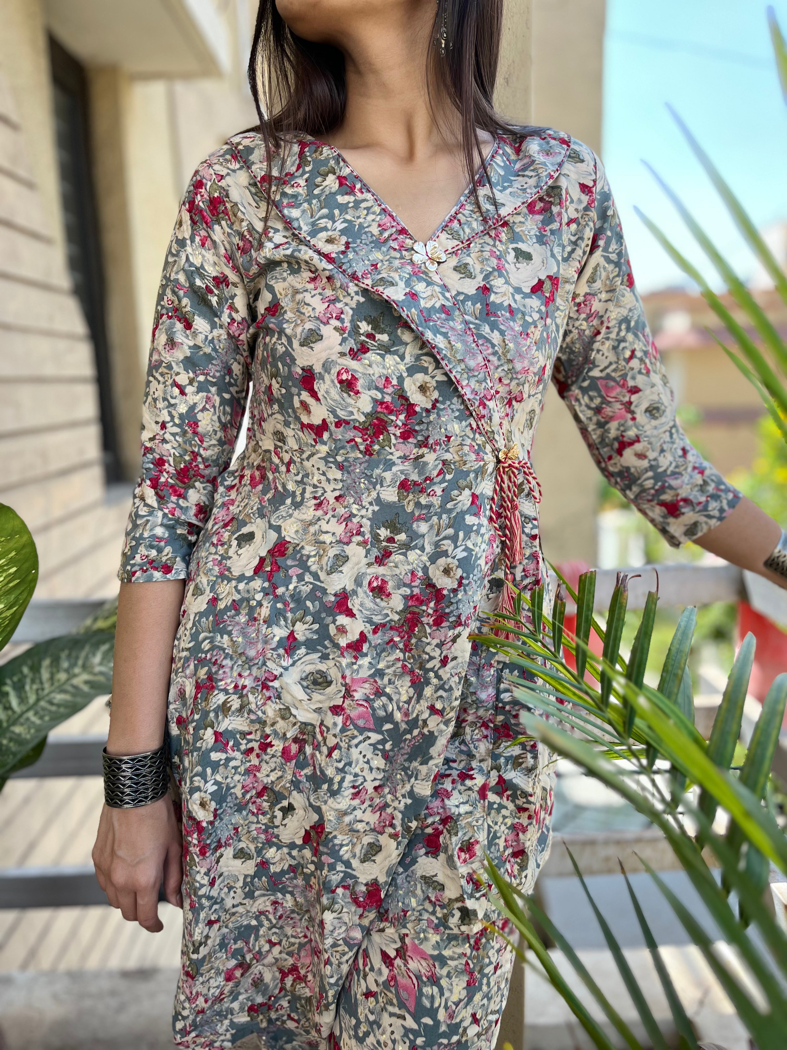 Image of Flower Print Co-ord Set - White