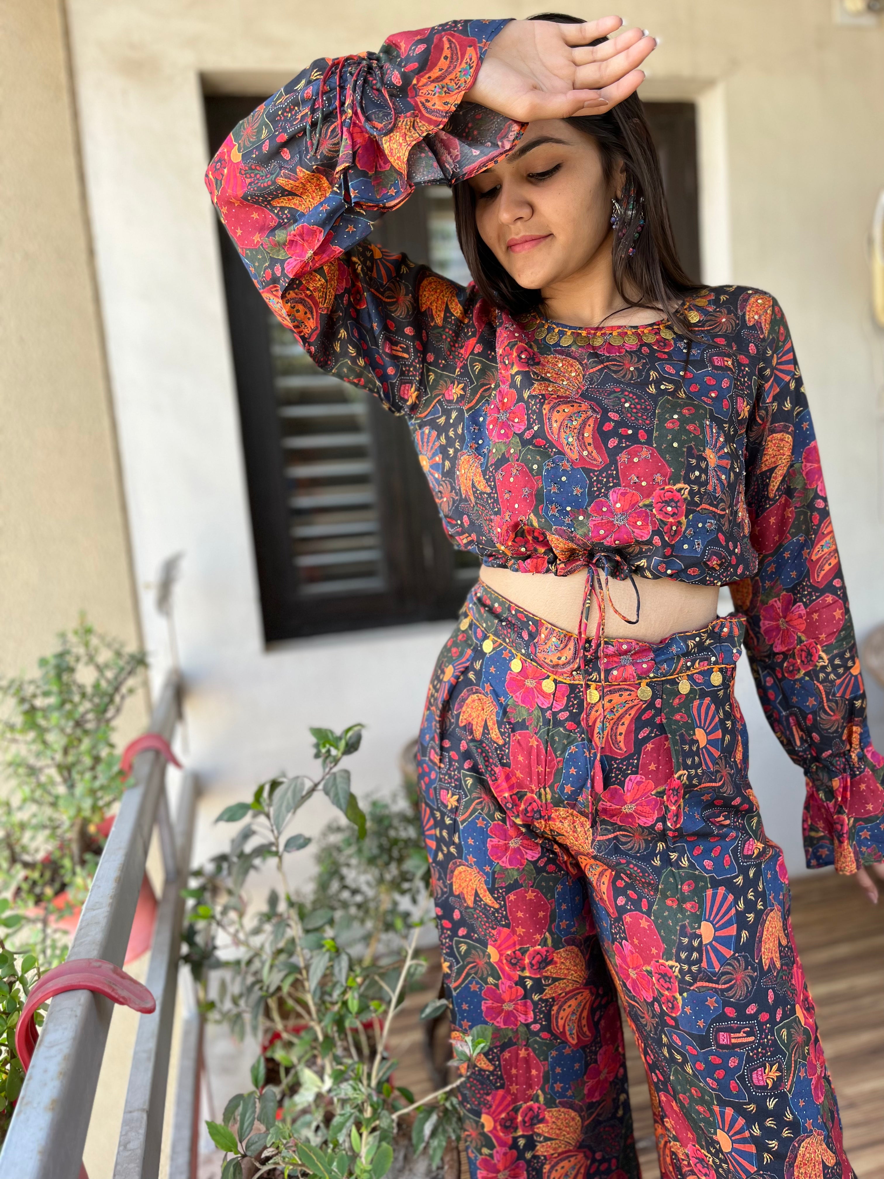 Image of Muslin Red Co-ord Set