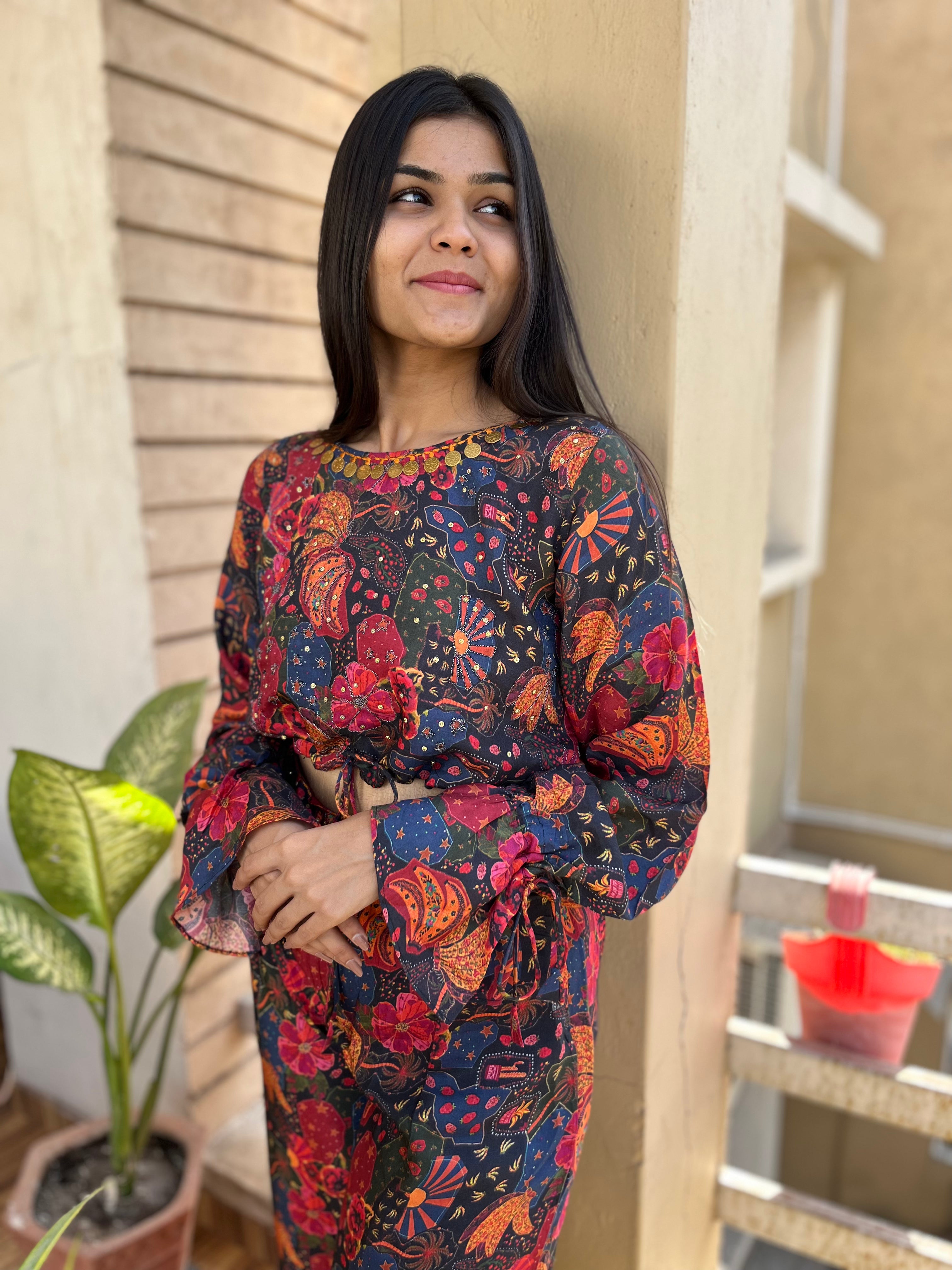 Image of Muslin Red Co-ord Set