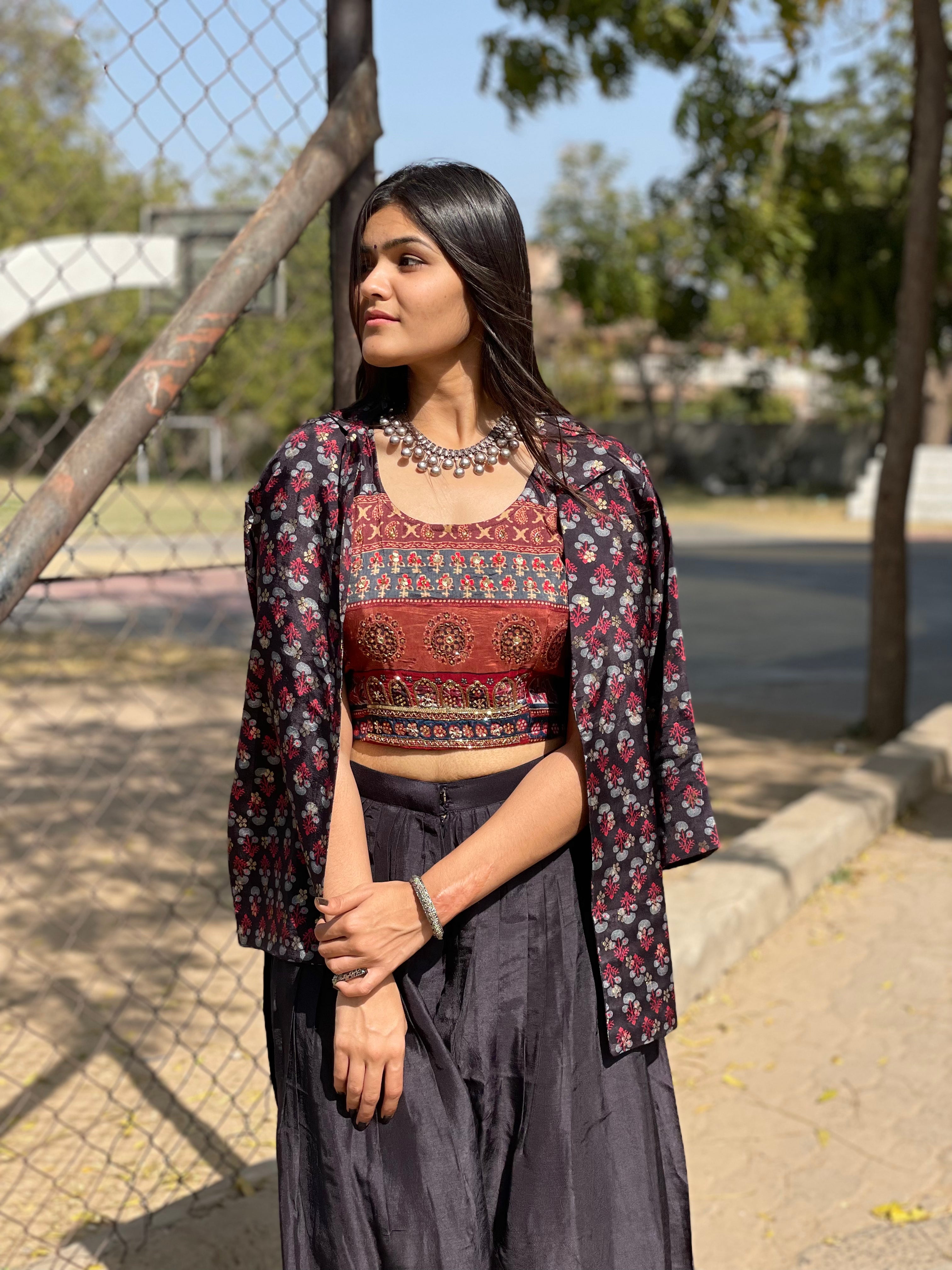 Image of Royal Multicolor Coords - 3 Piece