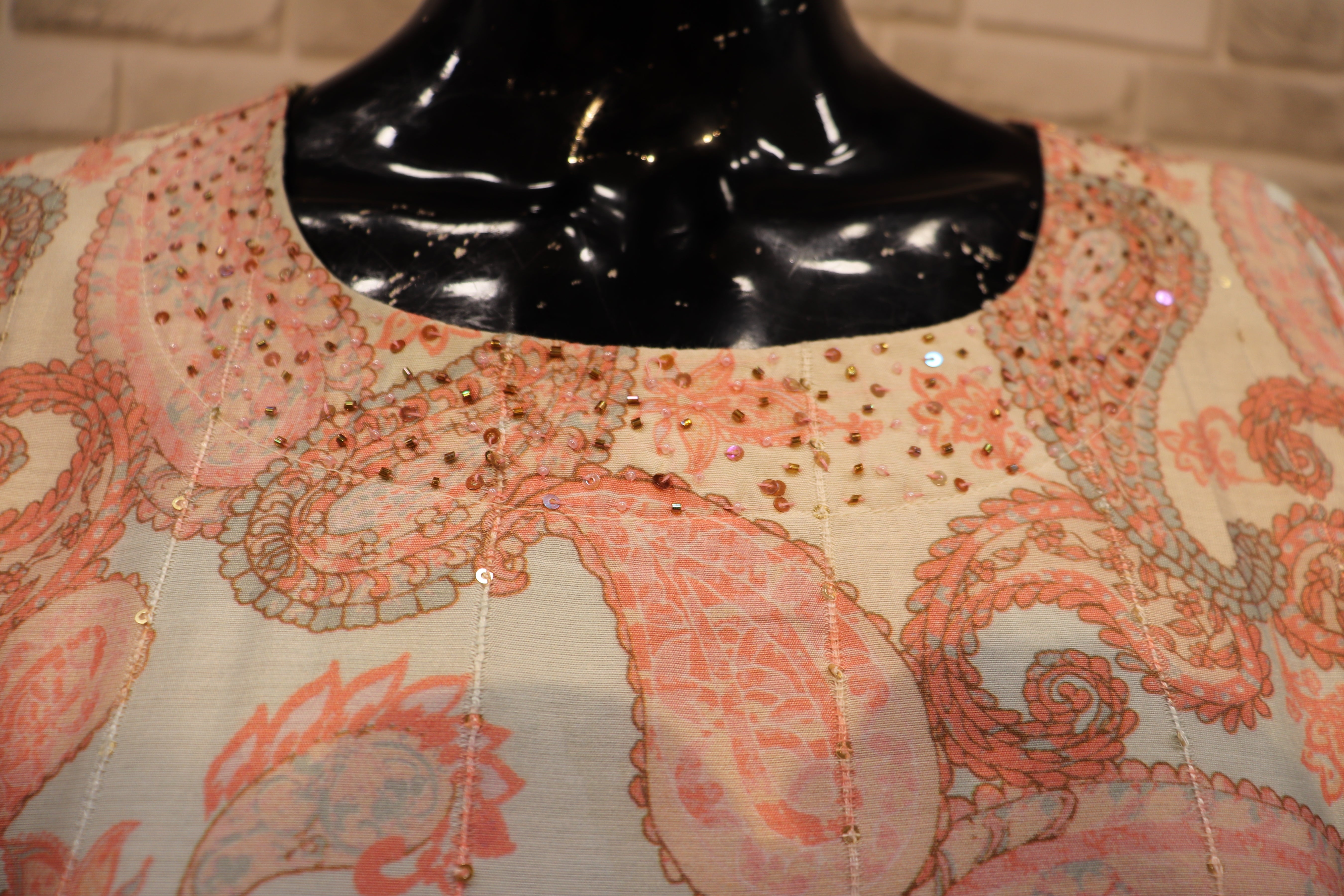 Image of Pure Muslin Gown Kurti- Crepe Pink