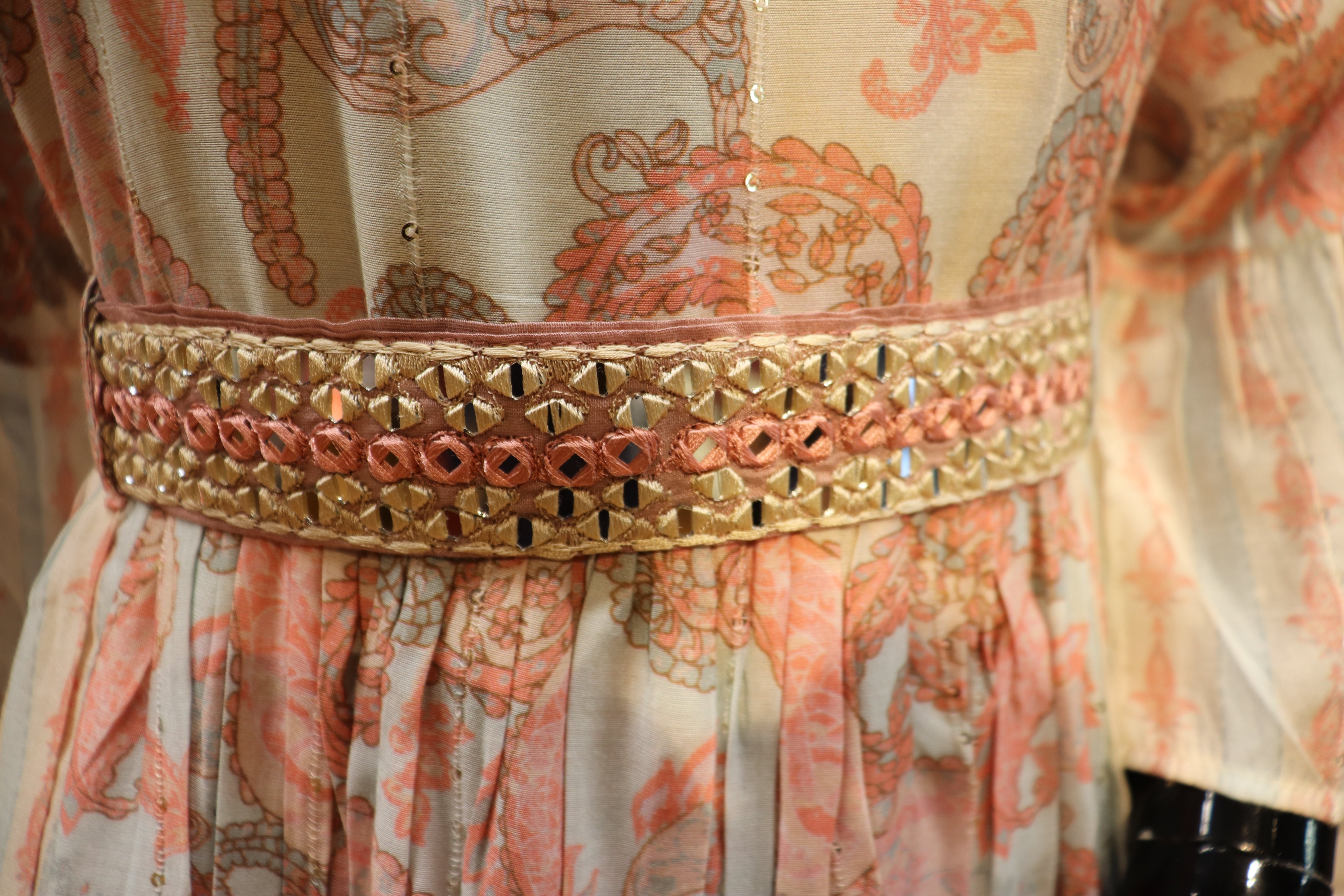 Image of Pure Muslin Gown Kurti- Crepe Pink