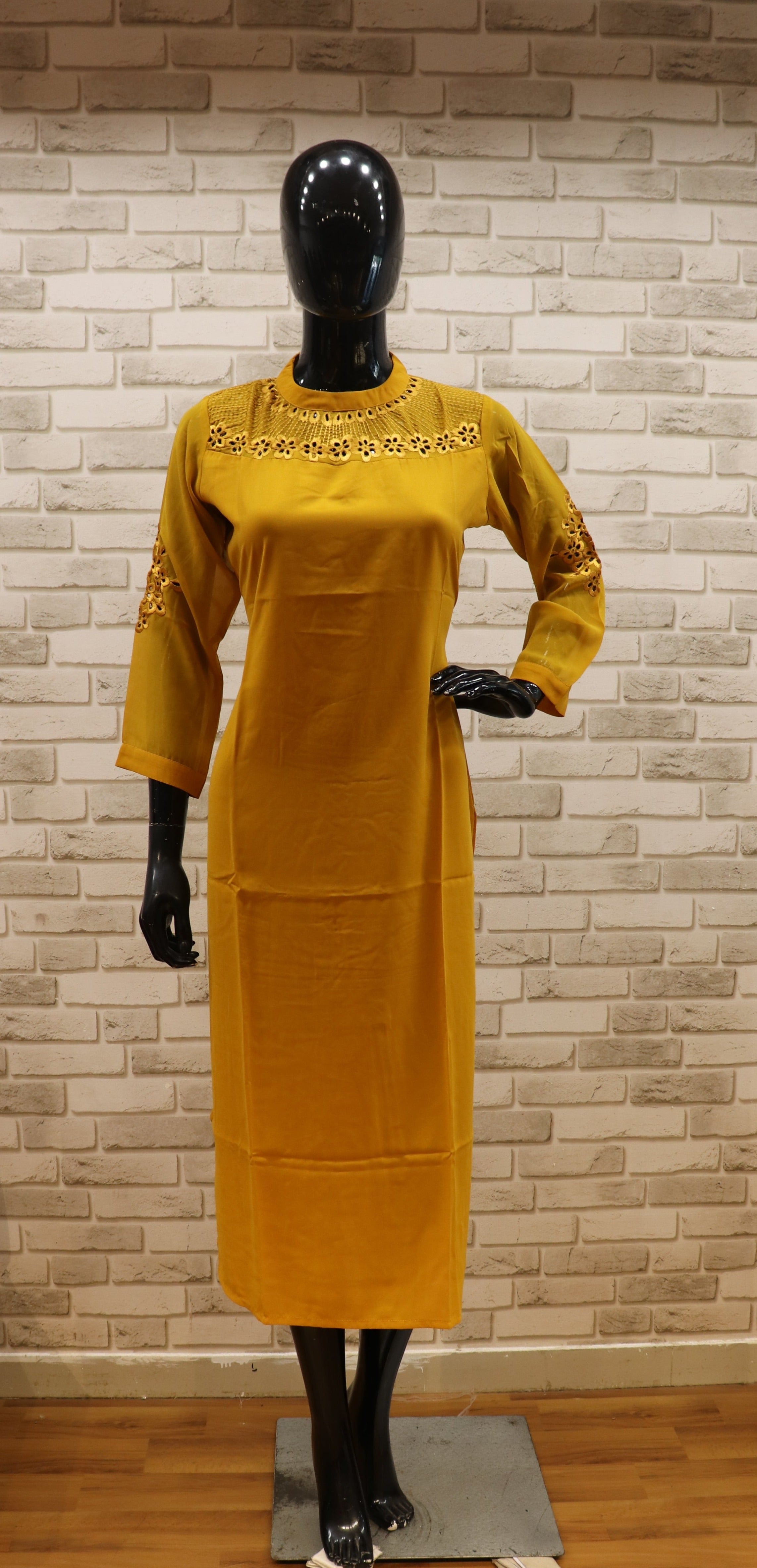 Image of Pure Satin Multi Color  - Kurti