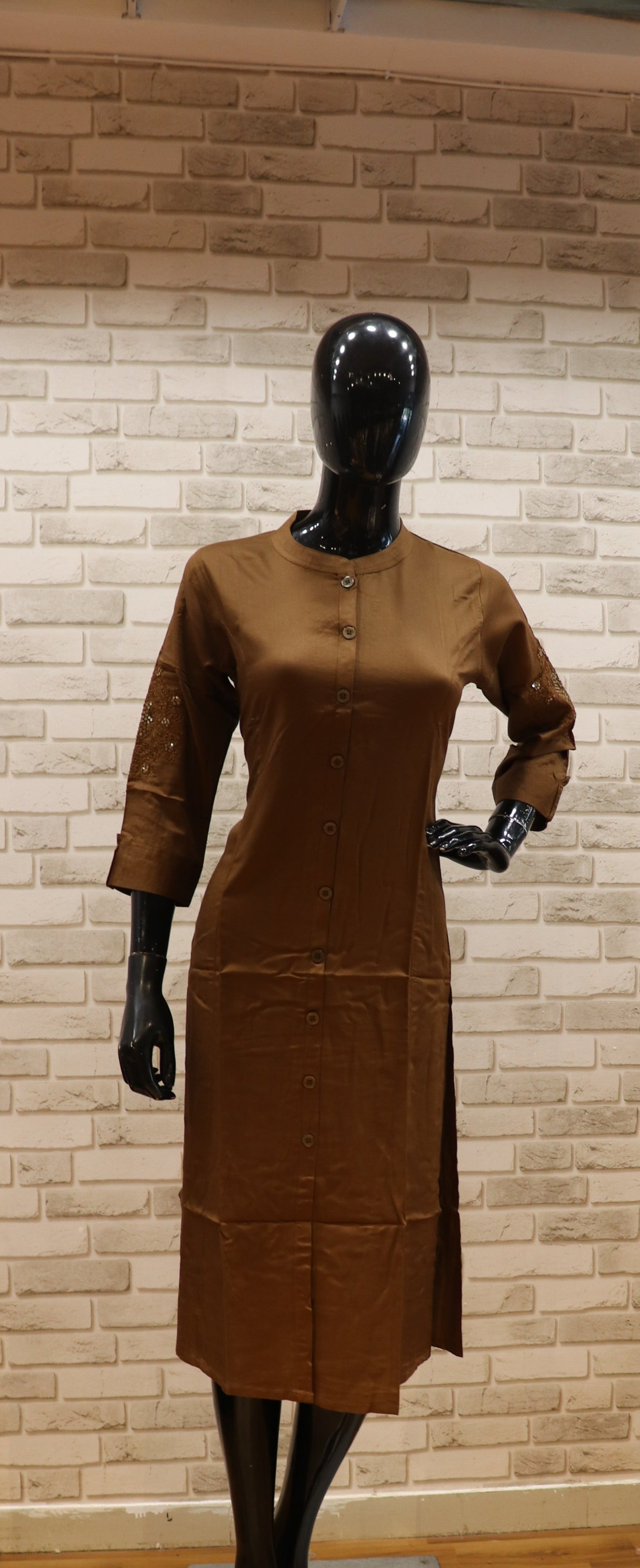 Image of Multi Fabric - Straight Kurti