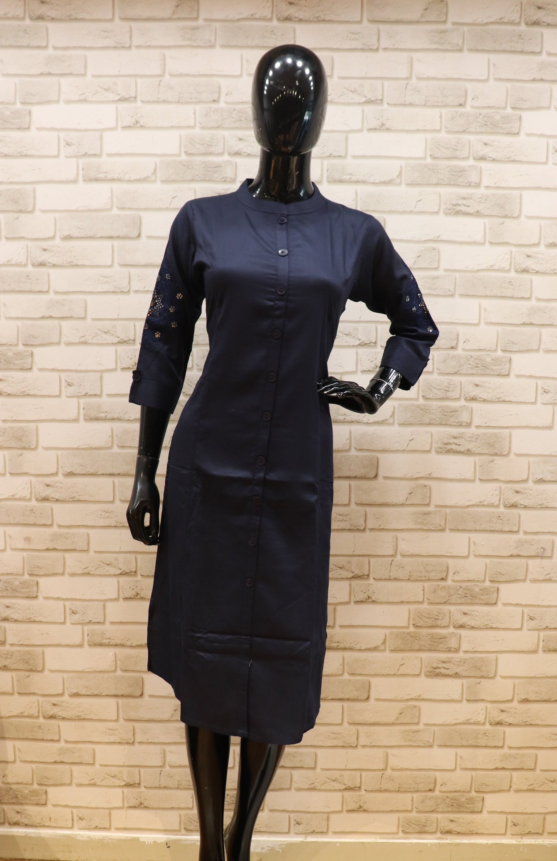 Multi Fabric - Straight Kurti