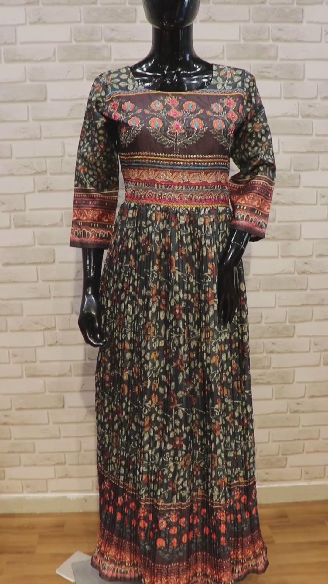 Video - Gown Kurti Pure Chanderi 